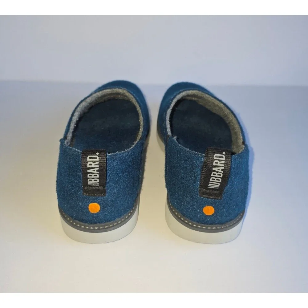 SAMUEL HUBBARD Spring Back Slippers Royal Blue 9.5 43 Monopett Felt Comfort - Picture 10 of 16